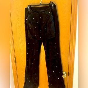 Two piece  leather pants and top